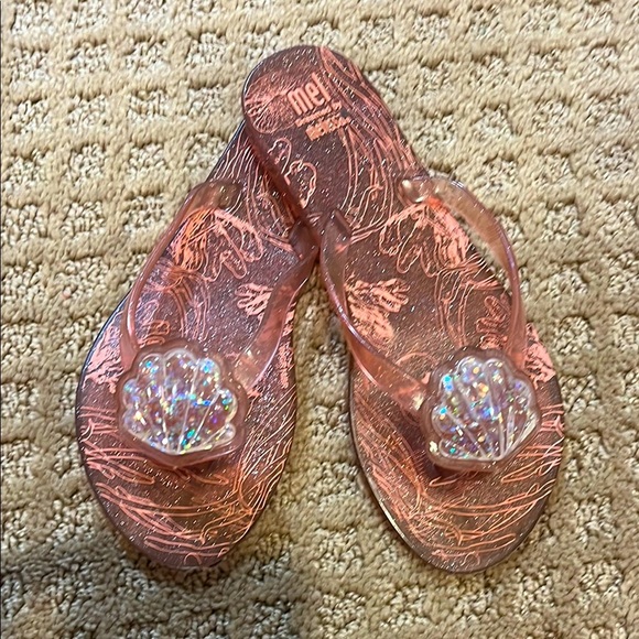 Melissa Pink Shell Sandals 2 kids - Picture 1 of 2